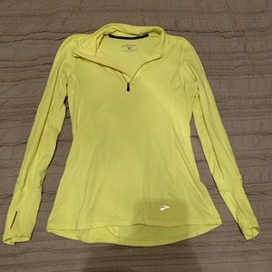 Neon yellow 1/4 zip up pullover